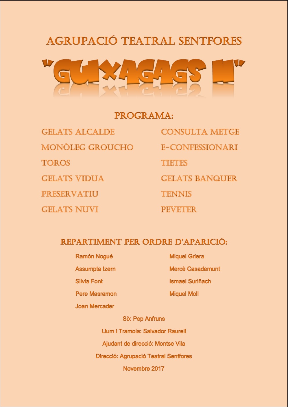 GuixaGags II - Programa